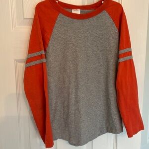Hanna  Andersson youth orange long sleeve tshirt